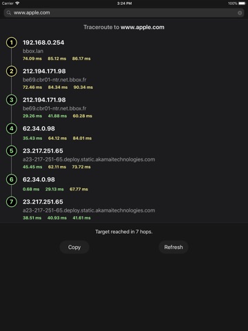 Traceroute - Ping IP Tool iPad screenshot