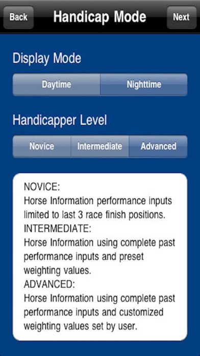 Screenshot #1 pour Compucap Horse Handicapper