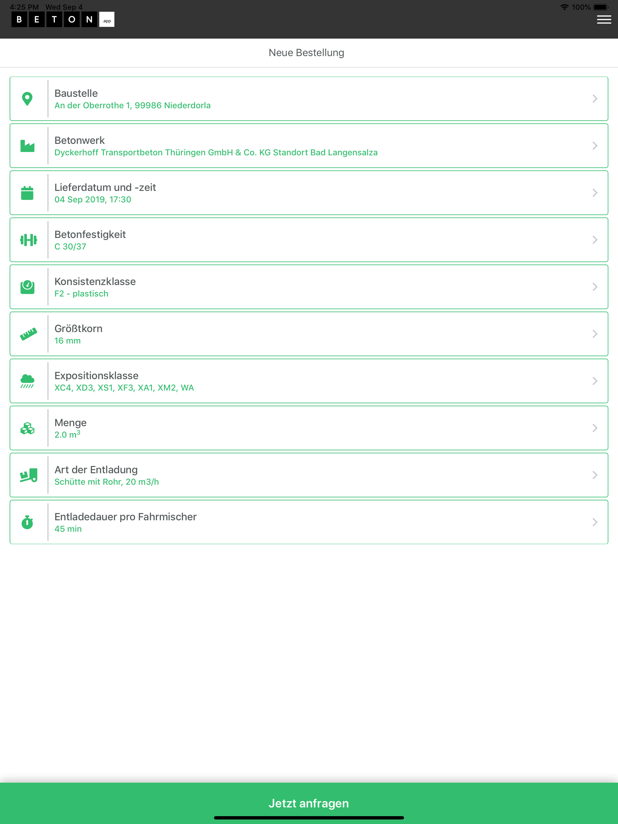 BETON-app