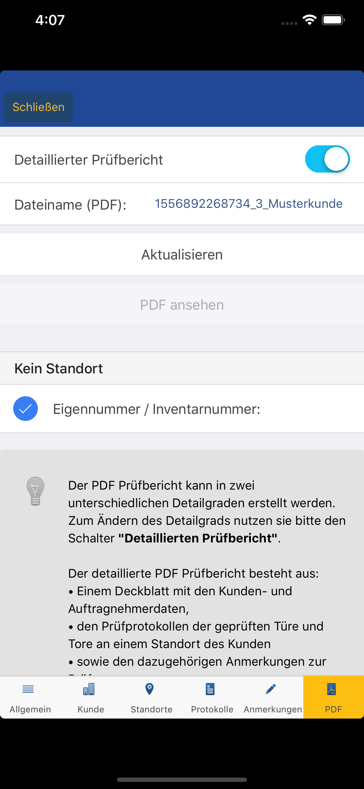 Türen und Tore Prüfer