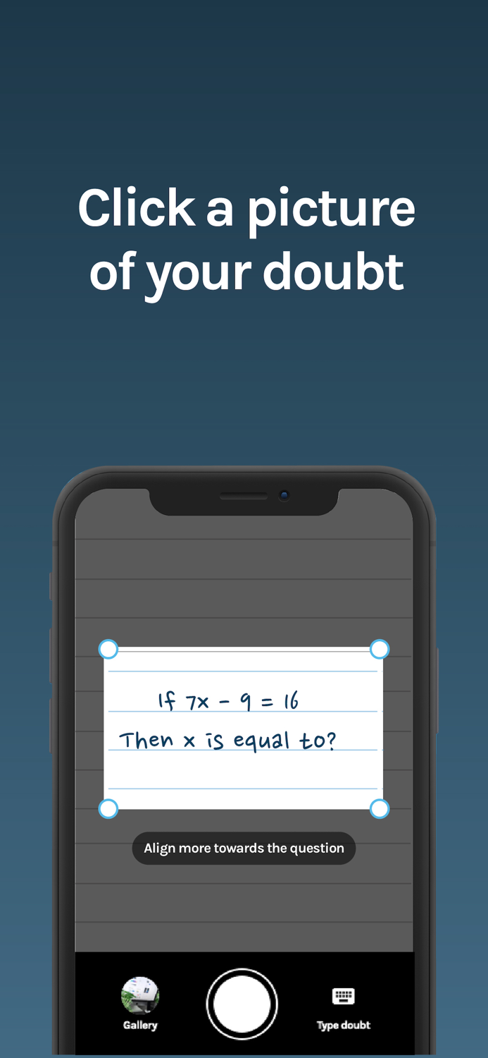 Doubts Instant Homework Help