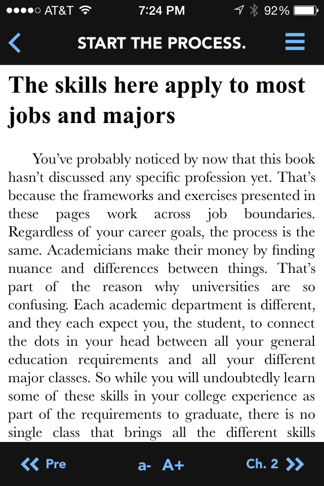 Be Employed When You Graduate