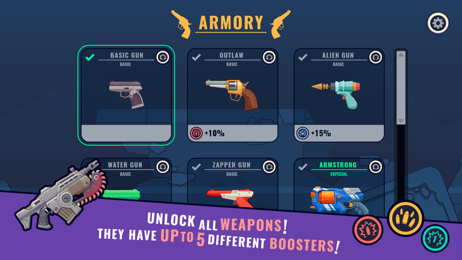 #3. GunSpin (iOS) 由: MiniJuegos.com