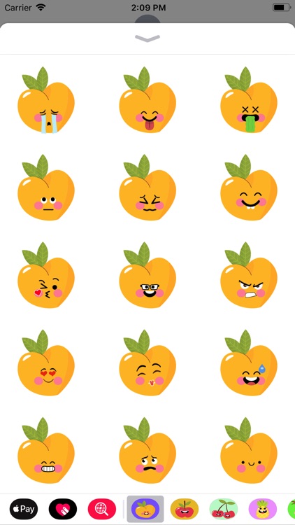 pear fruits emoji sticker