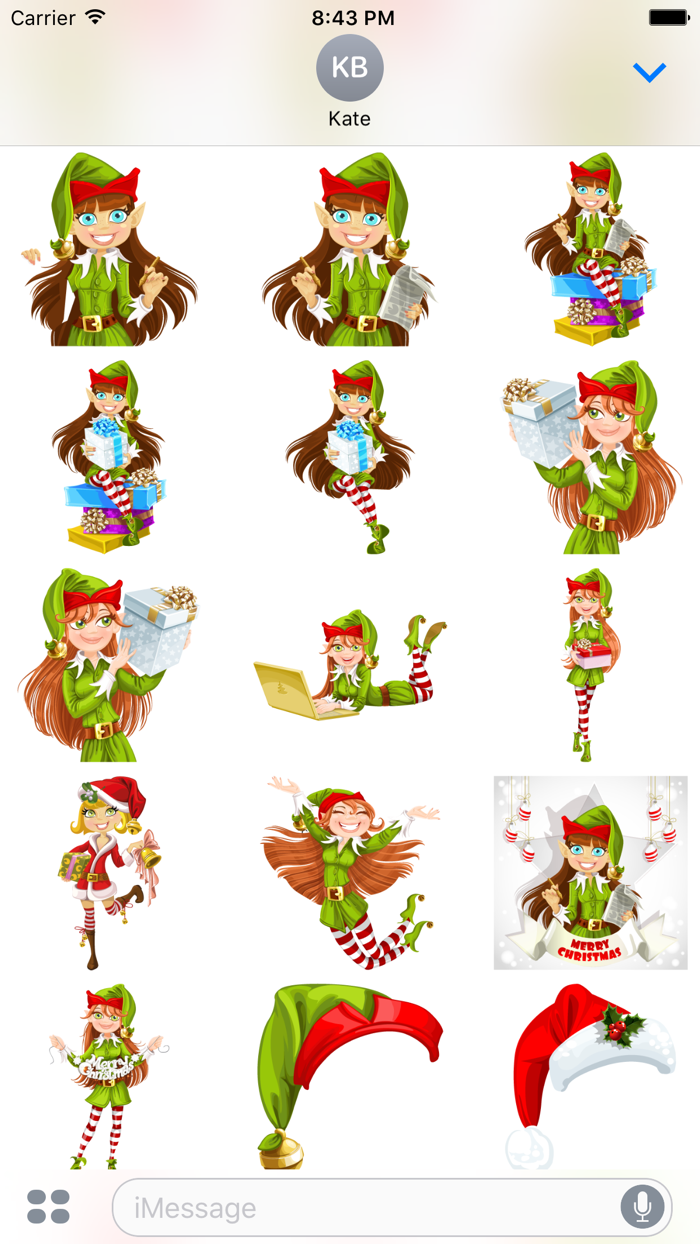 Santas Helpers Stickers