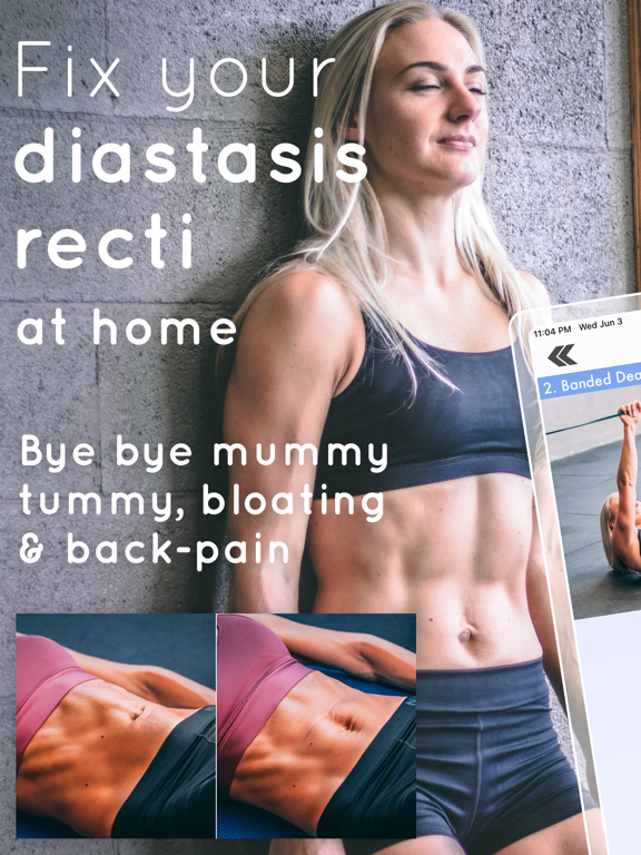 Diastasis Recti Fix iPad screenshot 1 - Health & Fitness app