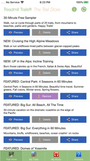 Treadmill Trails screenshot 2
