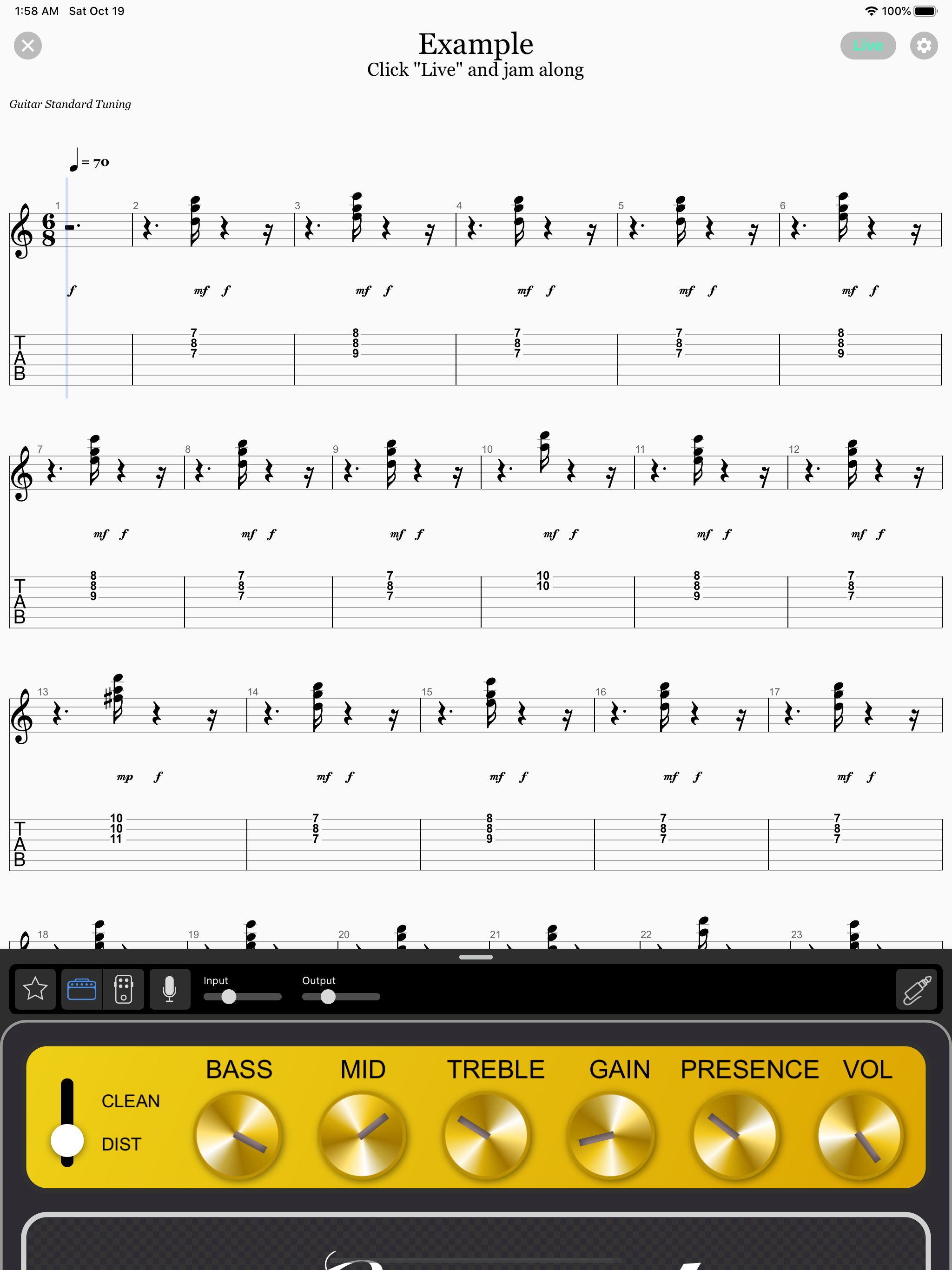 Tab PlayAlong - Tab Player&Amp screenshot 7