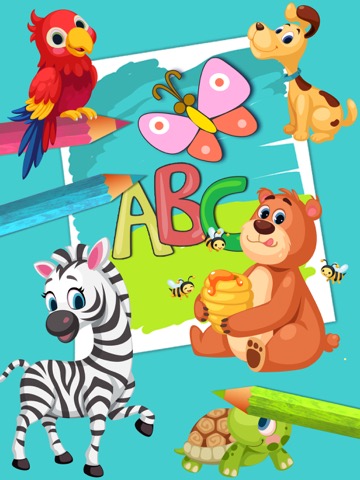ABCカラーリングページゲームのおすすめ画像1