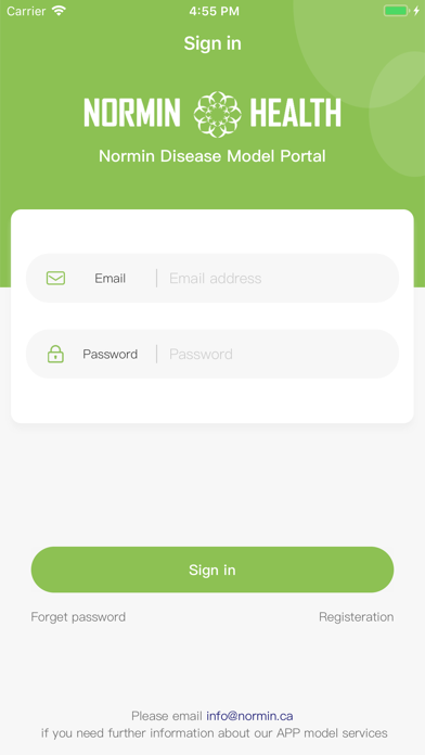 Screenshot #1 pour Normin disease model portal