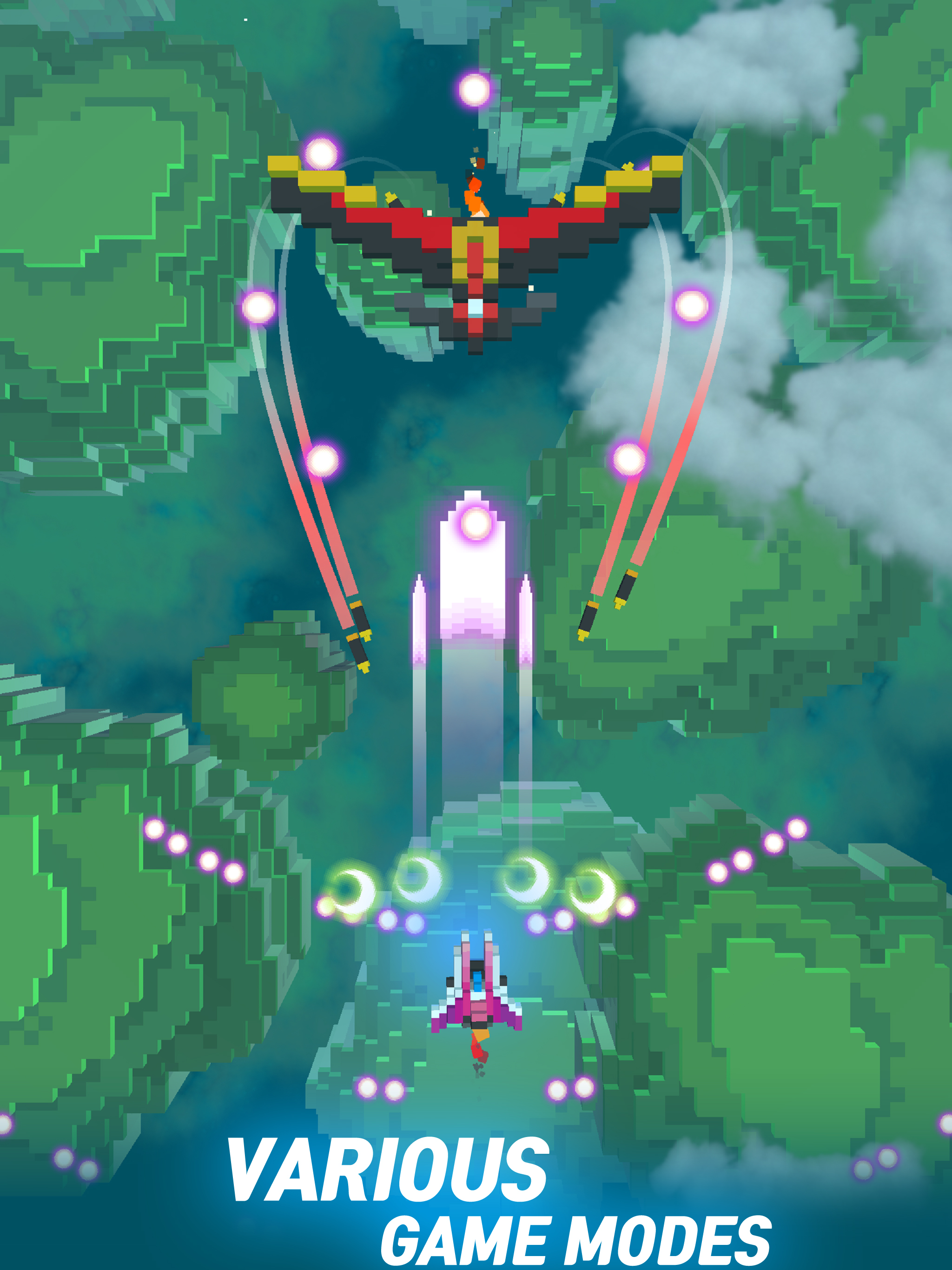 Sky Wings: Pixel Fighter 3D screenshot 11