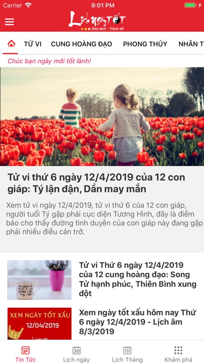 Lich ngay TOT - Lich Van Su