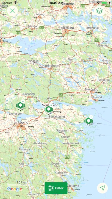 Norrköpings Naturkarta Screenshot
