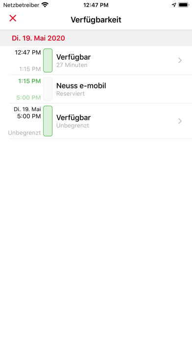 neuss e-mobil Screenshot
