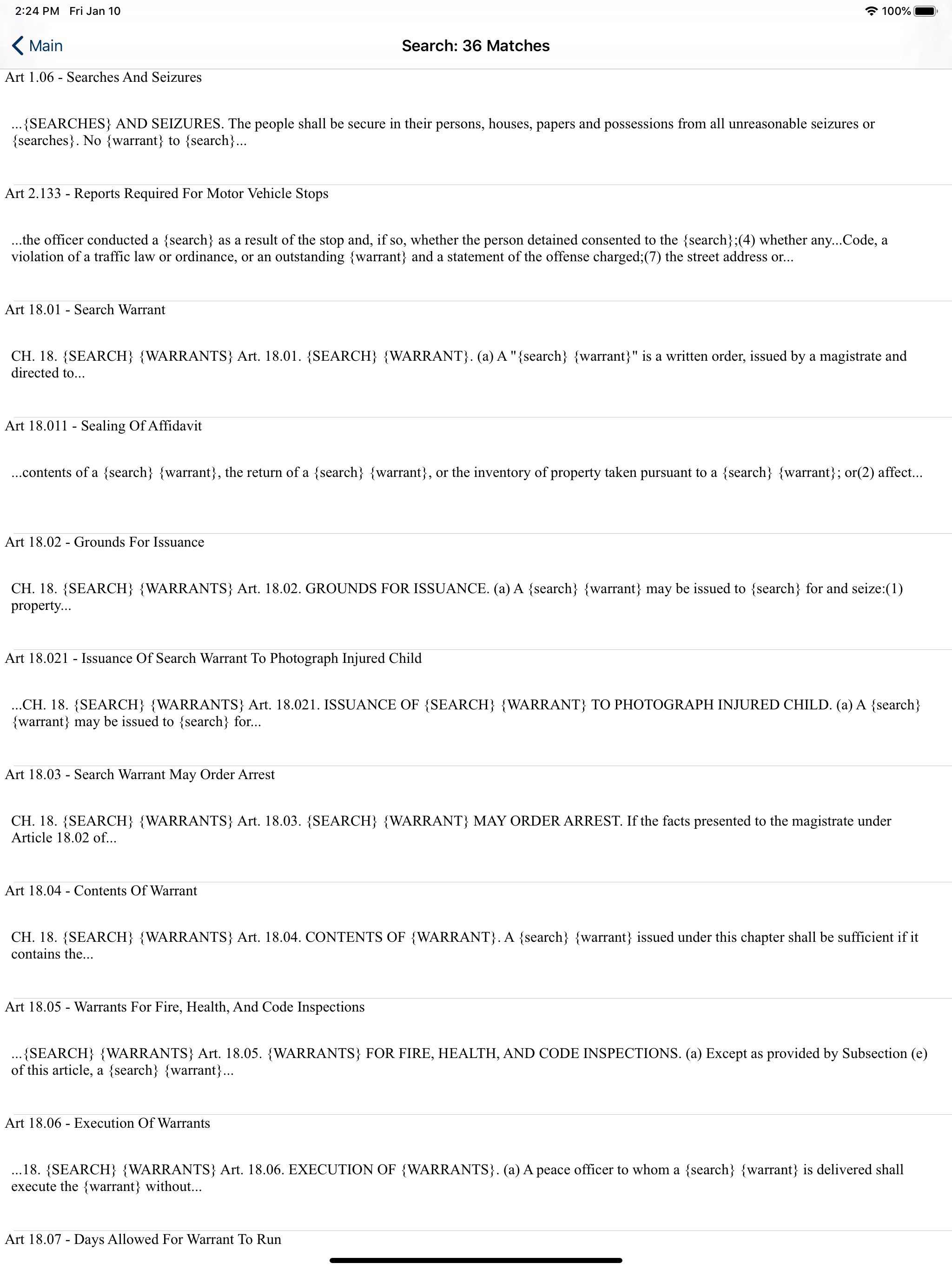 TX Code of Criminal Proc 2026 screenshot 7
