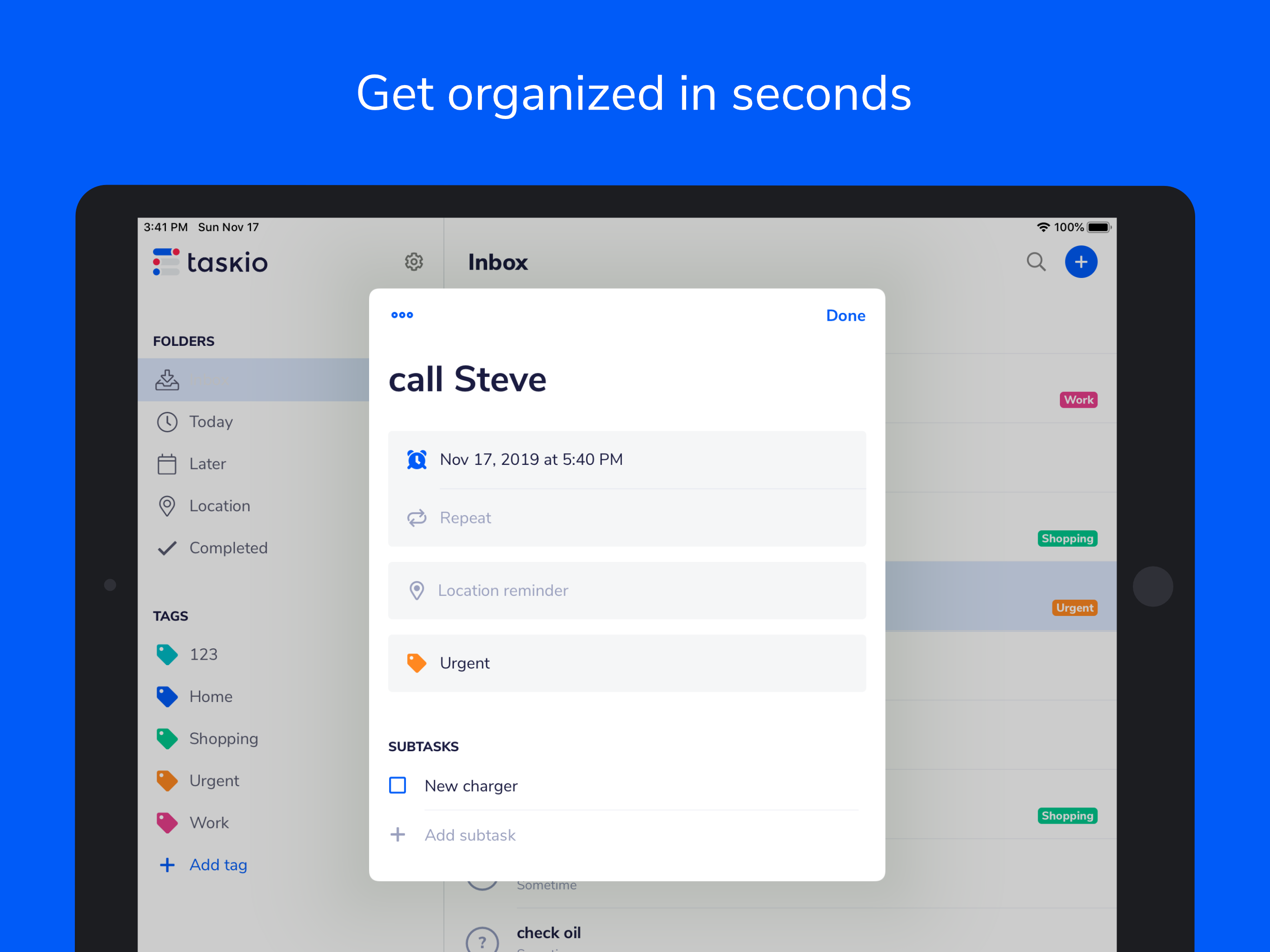 Taskio: Tasks & To-Do list