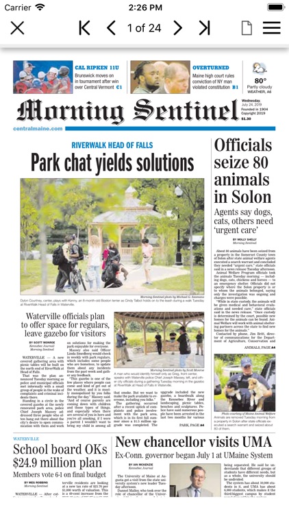 Morning Sentinel ePaper