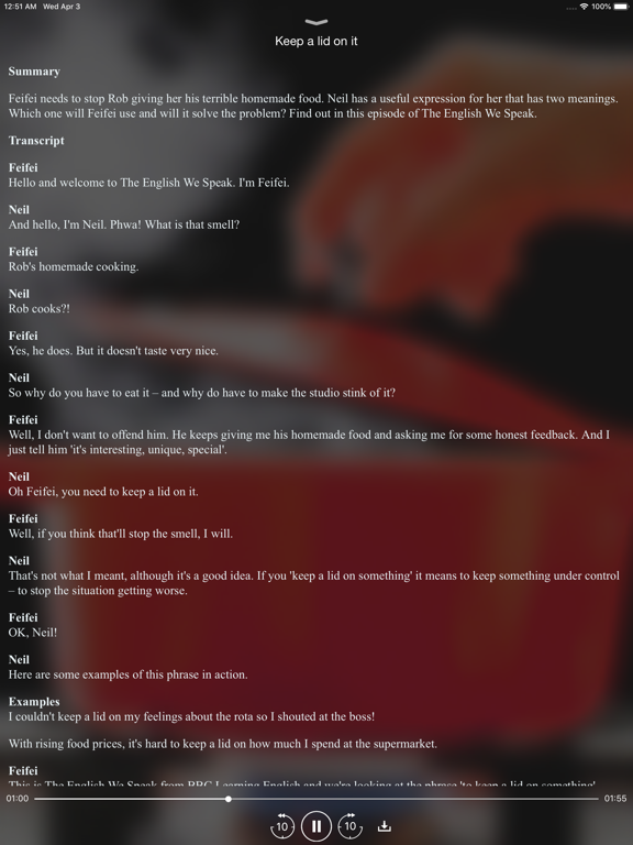 Standard English Learning iPad screenshot 4 - Education app