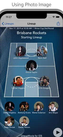 Game screenshot LineupMovie for Basketball apk