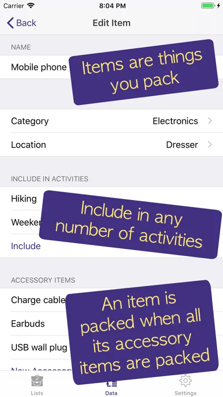 PackCheck Packing List screenshot 9 of 10