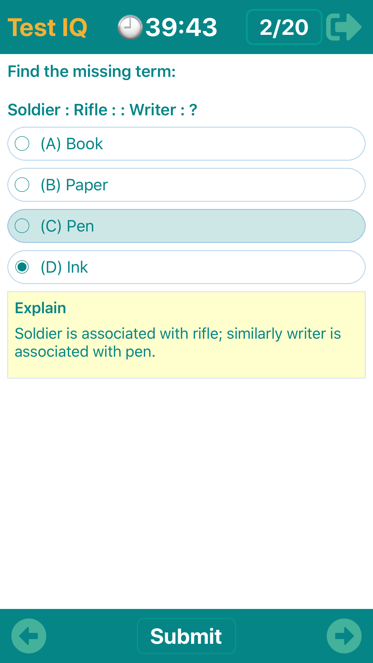 IQTest  - Training Brain screenshot 9