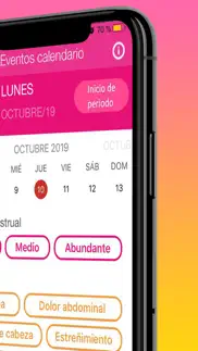 calendario menstrual ividona iphone capturas de pantalla 2