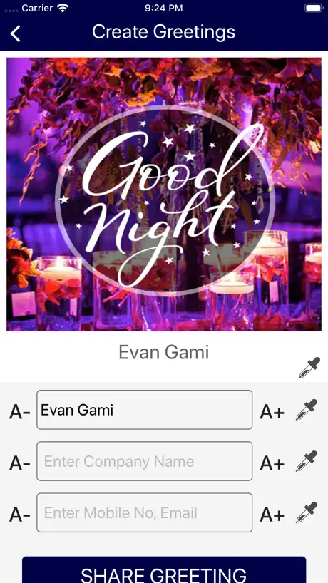 Good Night SMS