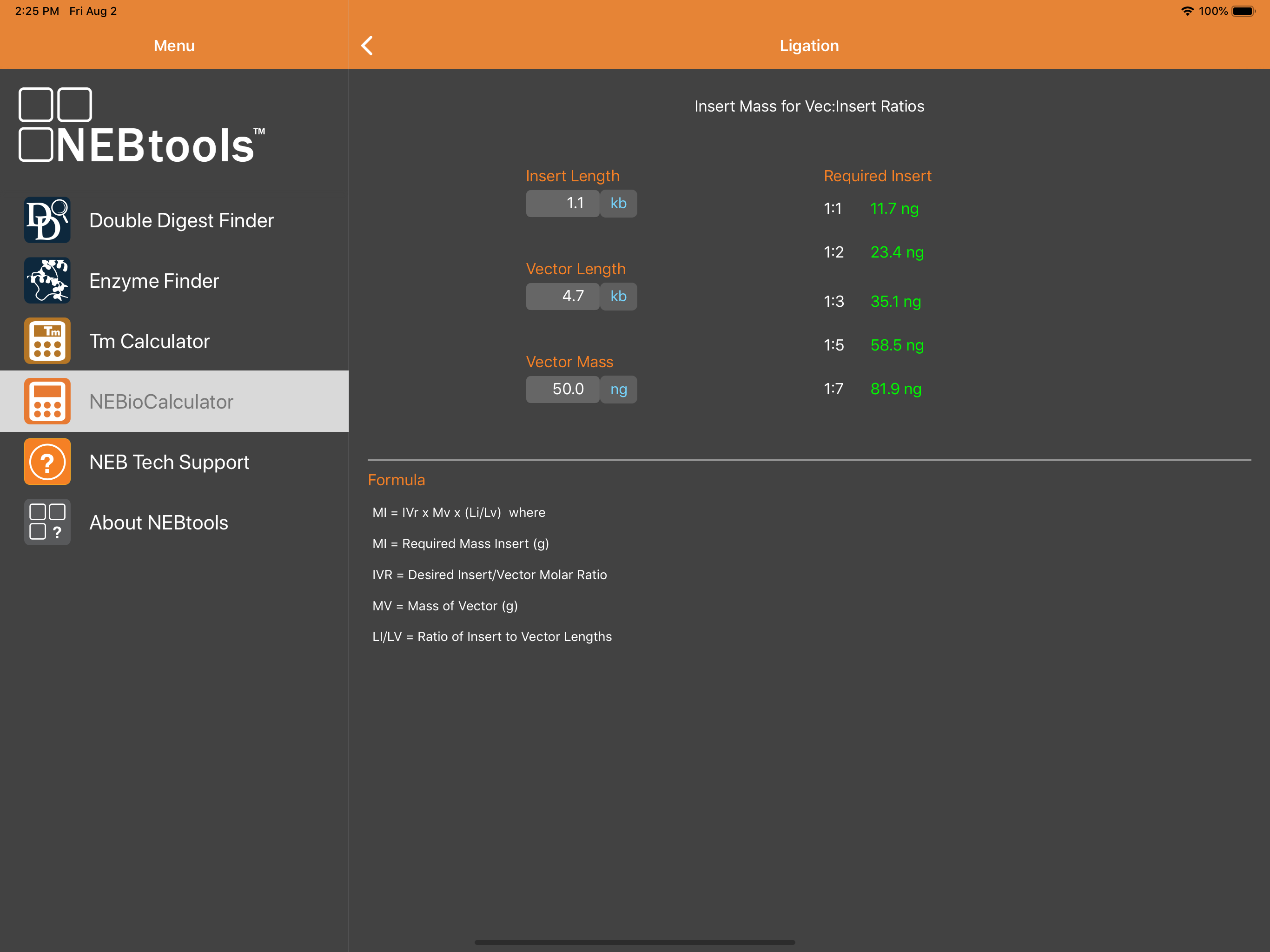 NEB Tools