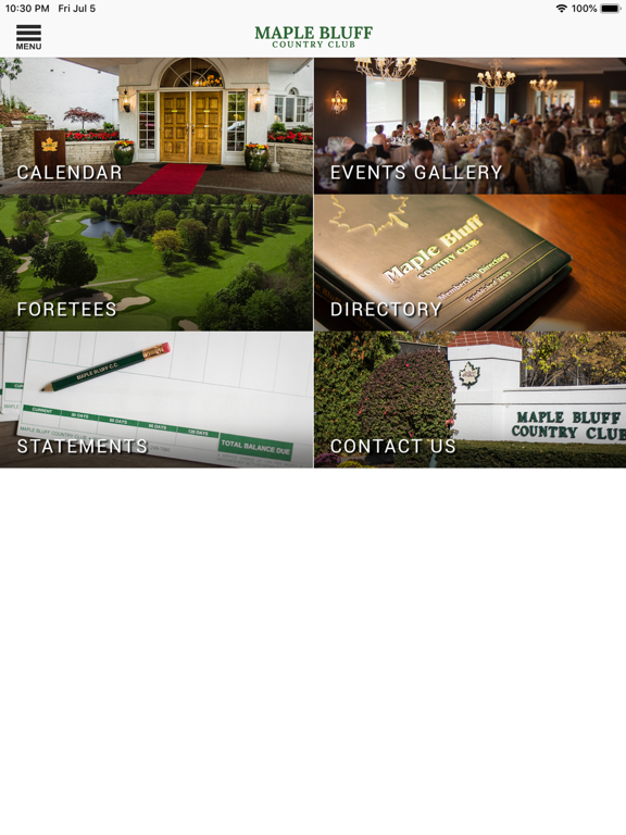 Maple Bluff Country Club iPad screenshot 3 - Lifestyle app