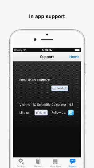 Capture d'écran de 11C Scientific Calculator sur iPhone 5