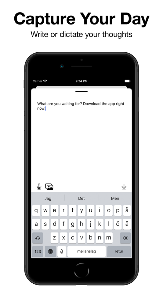 #3. Minimalistic Daily Diary (iOS) 由: Carl Henningsson