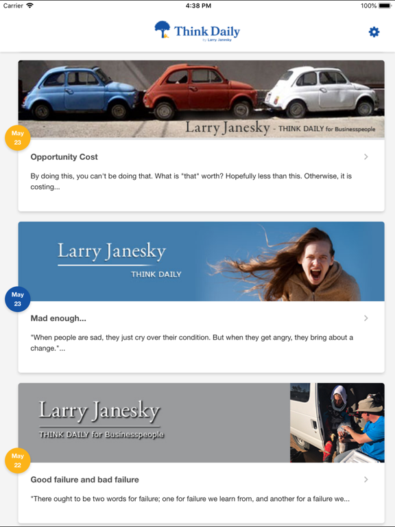 Screenshot #5 pour Think Daily by Larry Janesky