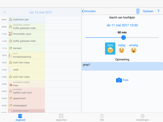FoodSeeq iPad app afbeelding 5