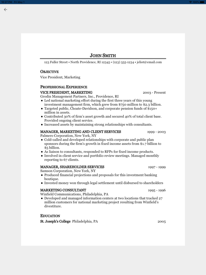 Got Resume Builder