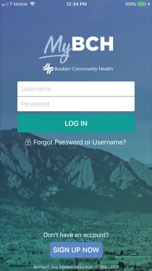 MyBCH screenshot 1