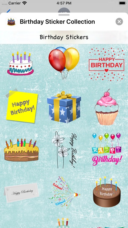 Birthday Sticker Collection