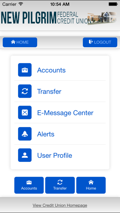 New Pilgrim FCU Screenshot