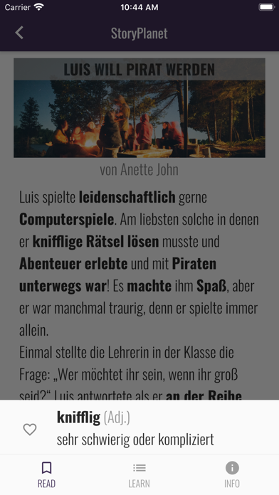 StoryPlanet Deutsch Screenshot