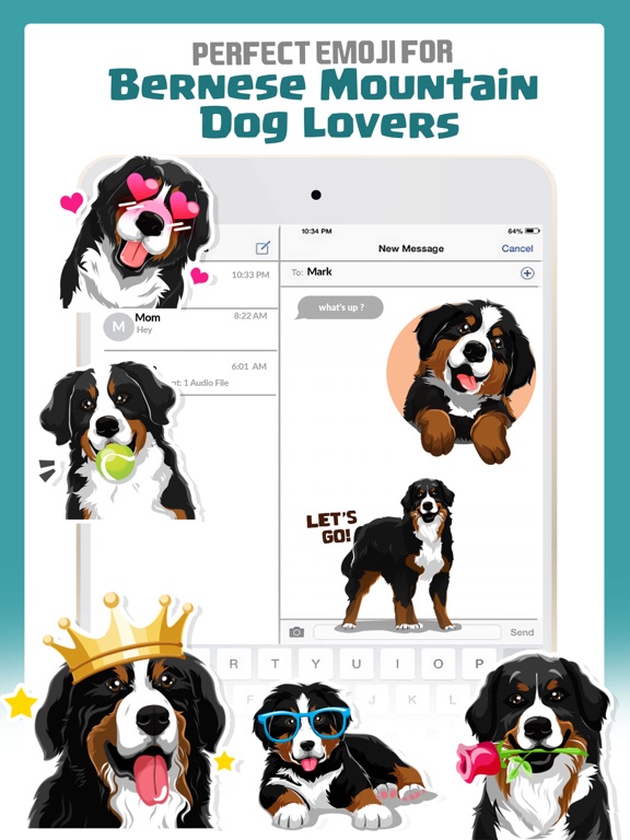 Screenshot #4 pour Bernese Mountain Dog Stickers