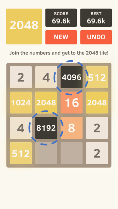 2048 by Gabriele Cirulli Screenshot