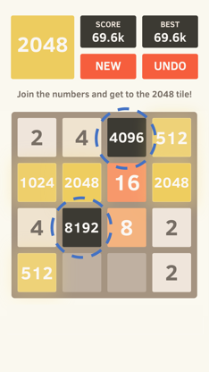 2048 by Gabriele Cirulli screenshot 4
