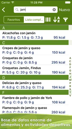 Captura de pantalla de CaloryGuard Pro en iPhone 2