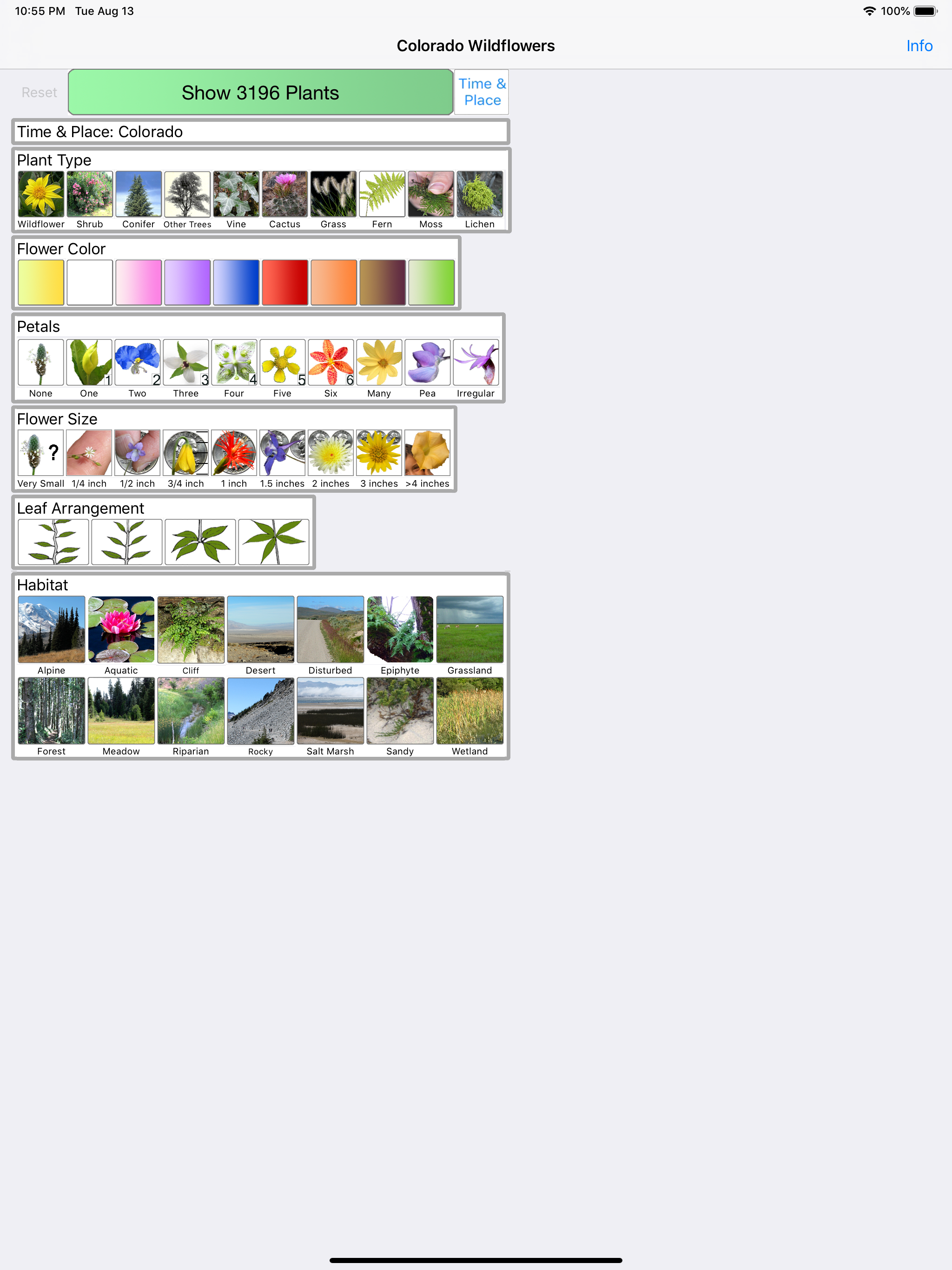 Colorado Wildflower Search