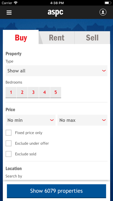Screenshot #1 pour ASPC Property Search