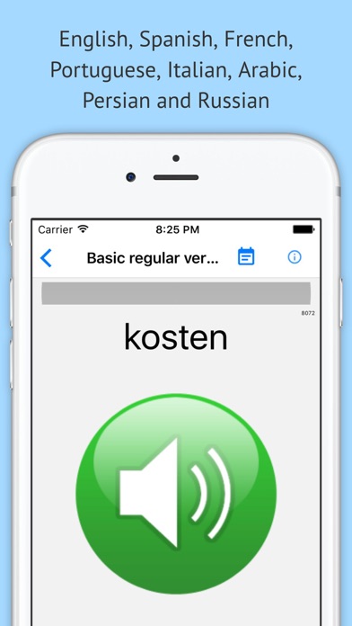 Verben - Trainer Screenshot