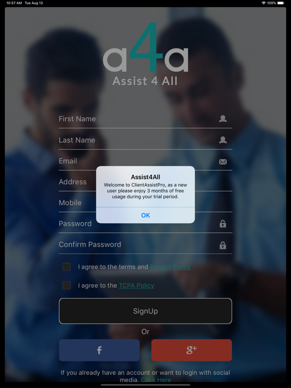 Assist4All iPad screenshot 1 - Utilities app