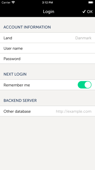 App screenshot