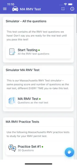 Game screenshot MA RMV Practice Test hack