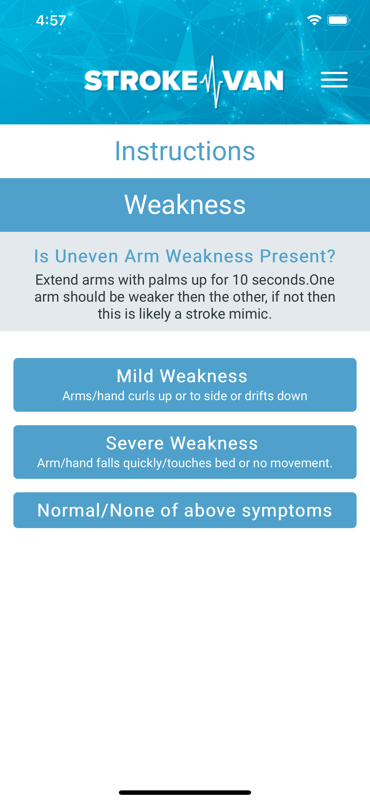 StrokeVAN App screenshot 4