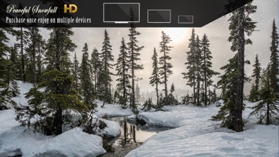 Peaceful Snowfall HD Screenshot